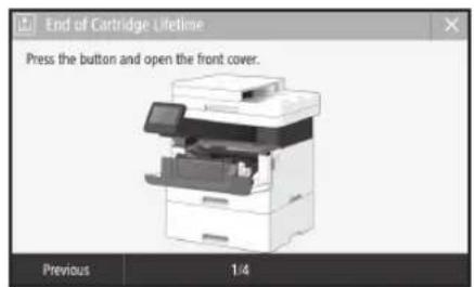 CANON iSENSYS MF426dw - Replacing the Toner Cartridge - 1