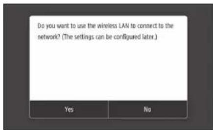 CANON iSENSYS MF426dw - Specifying the connection method - 1