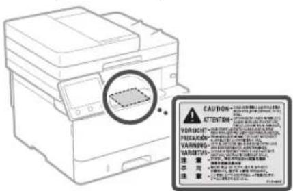 CANON iSENSYS MF426dw - Informacijs del lazerines spinduliuotes - 1