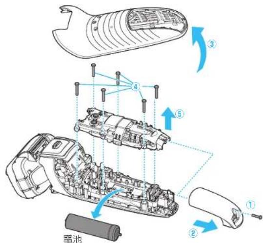 PANASONIC ESLV7CA - 電池の取出た - 1