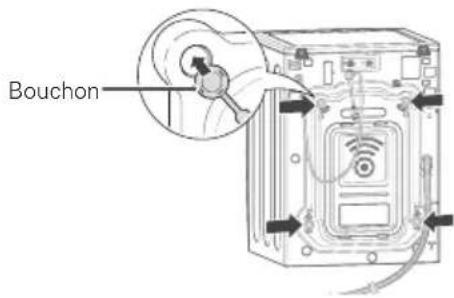 LG WM9000HVA - Déballage et retrait des boulons d'expédition - 3