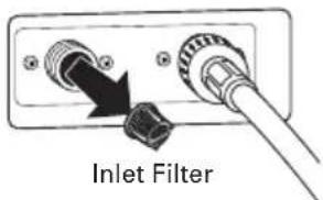 LG WM9000HVA - Cleaning the water inlet filters - 2