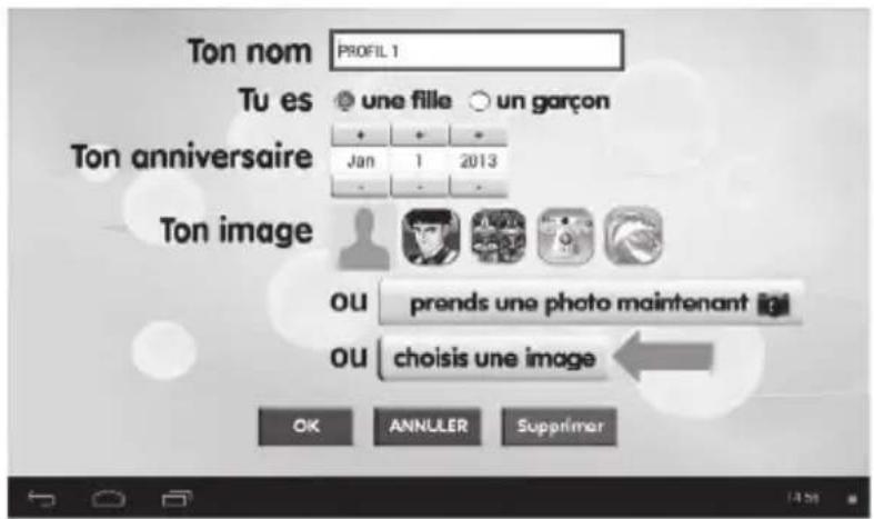 LEXIBOOK Ultra 2 - Pour creer un nouveau profil - 8