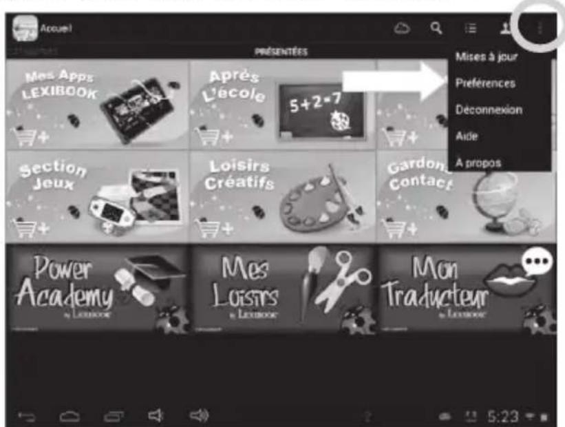 LEXIBOOK Ultra 2 - - Changer la langue du Lexibook® Market Premium - 1