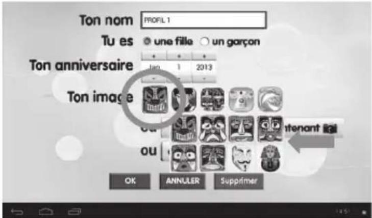 LEXIBOOK Ultra 2 - Pour creer un nouveau profil - 5