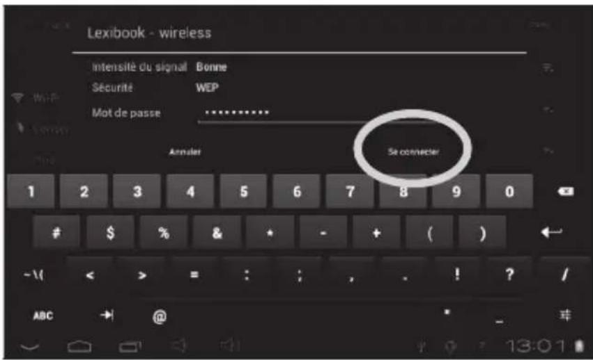 LEXIBOOK Ultra 2 - Comment activer la fonction Wi-Fi de la tablette - 9