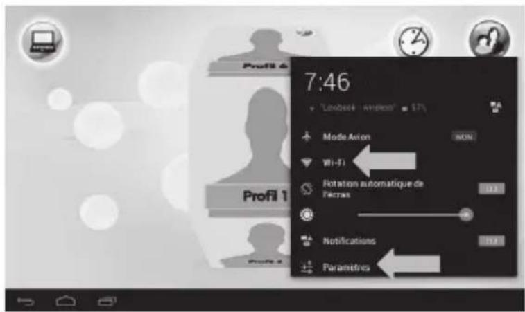 LEXIBOOK Ultra 2 - Comment activer la fonction Wi-Fi de la tablette - 4