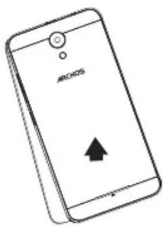 ARCHOS 50f Neon - Insertion de cartes et de la batterie - 1