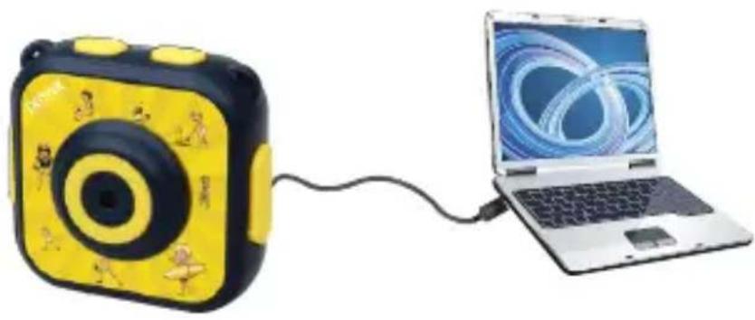 DENVER ACT1303 - 1.Caricare la batteria al litio integrata - 1