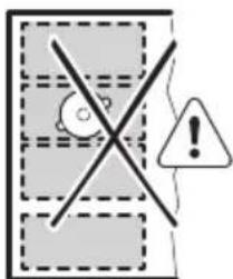 AEG IKE84471XB - Pozitii incorcete ale vaselor: - 2