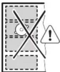 AEG IKE84471XB - Nesprávnapoloha kuchynského riadu: - 2