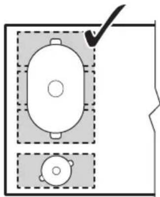 AEG IKE84471XB - Kööginõige asend: - 1