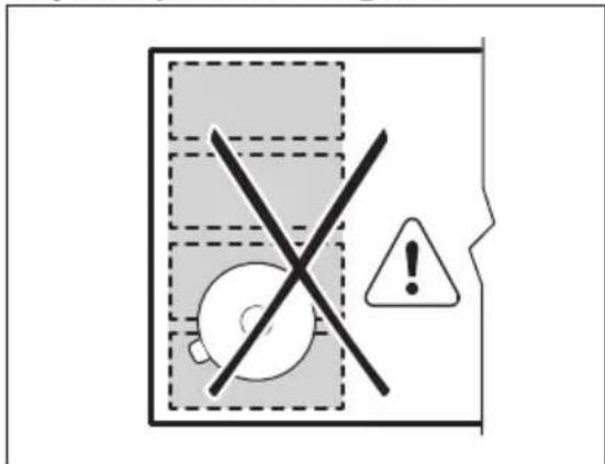 AEG IKE84471XB - Onjuiste positie kookgerei: - 1