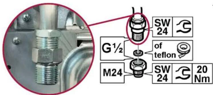 INVENTUM VFG6034WGRVS - Aansluit instructies voor de installerateur: - 2