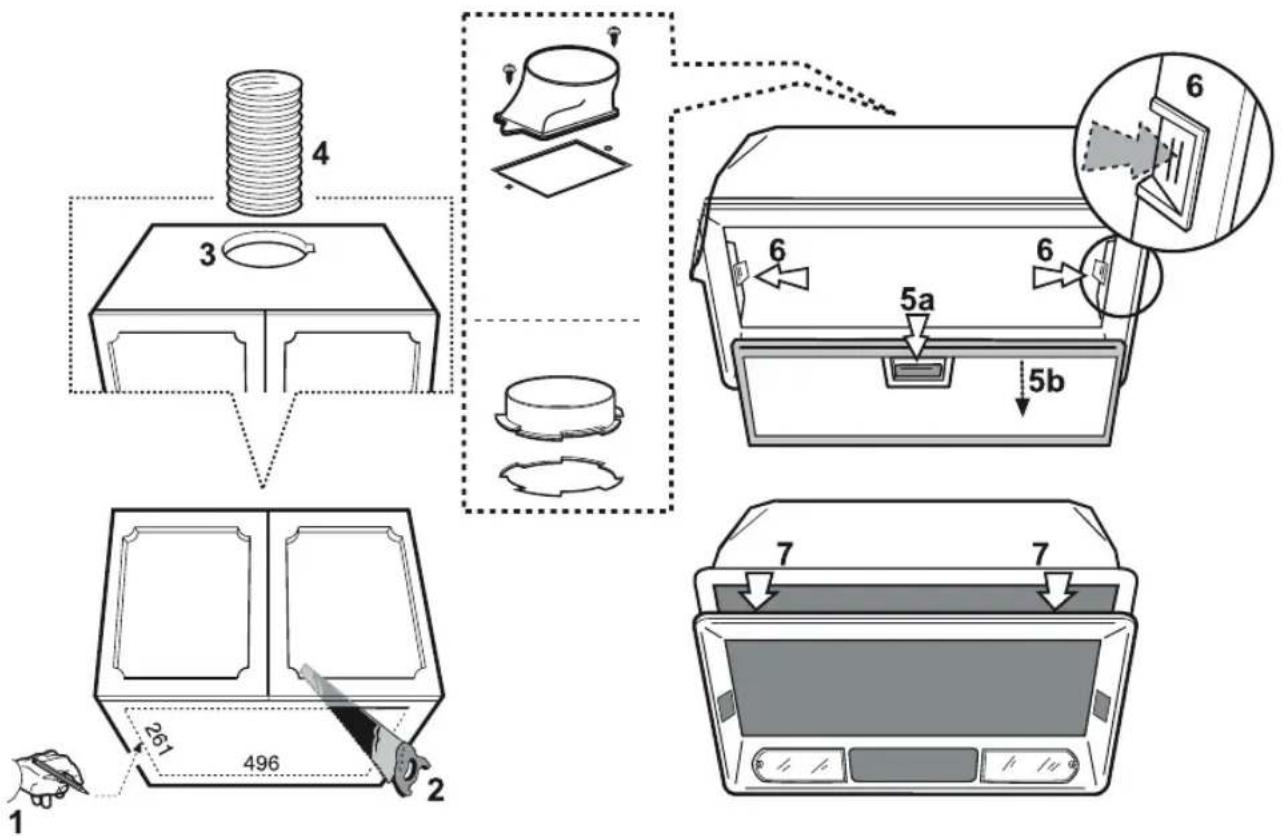 WHIRLPOOL WSLESS 66 AS X1 - Installer ou remplacer le filtrue au charbon : - 5