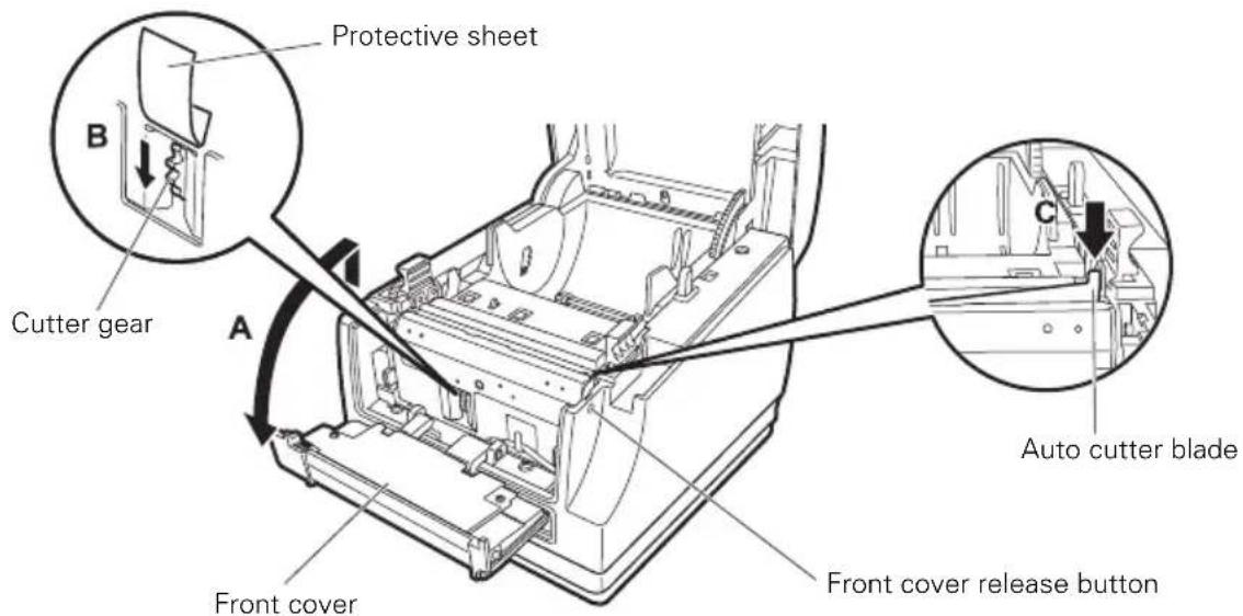 CITIZEN CTS651II - Clearing a Cutter Lock (2) - 1