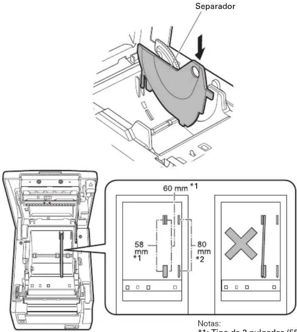 CITIZEN CTS651II - Separador para rollo de papel - 1