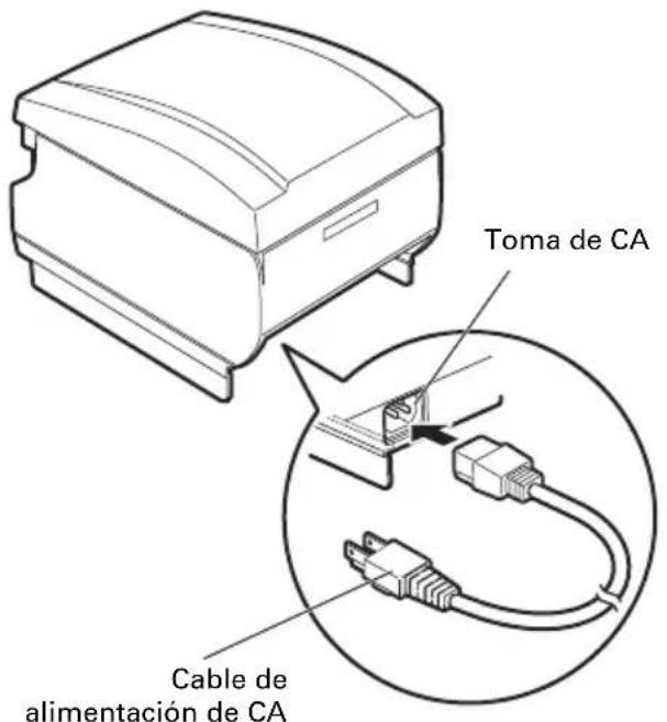CITIZEN CTS651II - Conexión del cable de alimentación de CA - 1