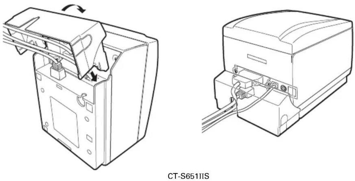 CITIZEN CTS651II - Colocación de la tapa de conexiones - 1