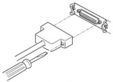 CITIZEN CTS651II - Branchement des câbles d'interface - 1