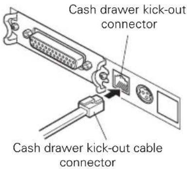 CITIZEN CTS651II - Connecting the Cash Drawer - 1