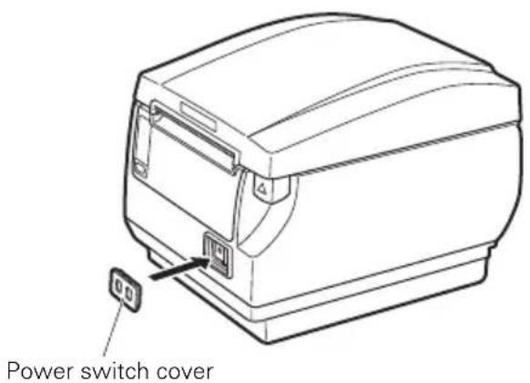 CITIZEN CTS651II - Attaching the Power Switch Cover - 1