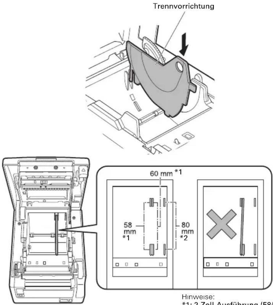 CITIZEN CTS651II - Trennvorrichtung für Papierrollen - 1