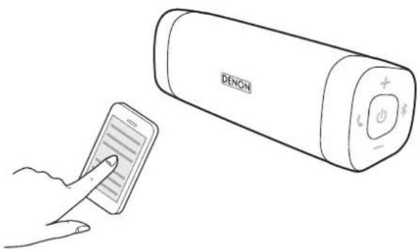 DENON Envaya Pocket DSB50BT - Sélectionnez "denon envaya xxx" dans la liste des appareils affichés à l'écran de votre périphérique bluetooth. - 1