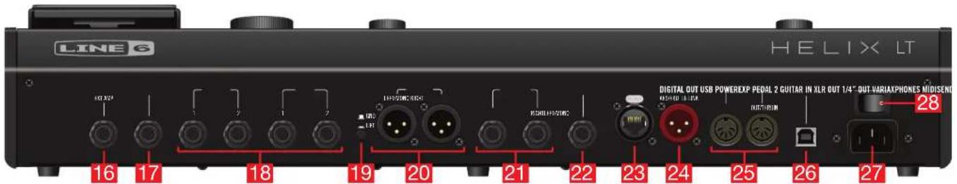 LINE 6 Helix LT - Face arrière - 1