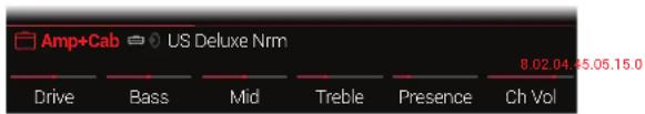 LINE 6 Helix LT - Actionnez les commandes 1~6 sous l'écran. - 1