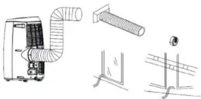 Sonnenkönig Fresco 100 - Exhaust hose installation - 1