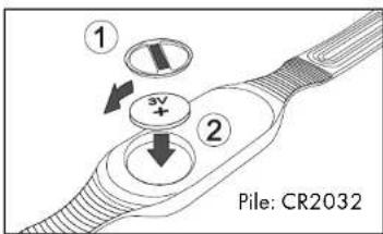 CRIVIT 1LD3875 - Insertion des piles dans la ceinture thoracique - 1