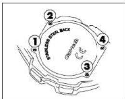CRIVIT 1LD3875 - Replacing the watch battery - 1