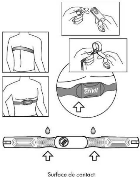 CRIVIT 1LD3875 - Port de la ceinture thoracique - 1