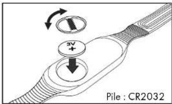 CRIVIT 1LD4597 - Pour changer la pile de la sangle - 1