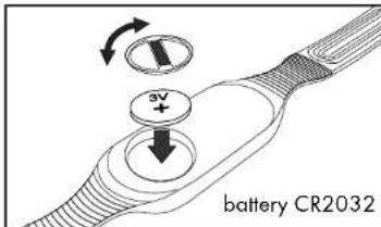 CRIVIT 1LD4597 - Replacing the chest belt battery - 1