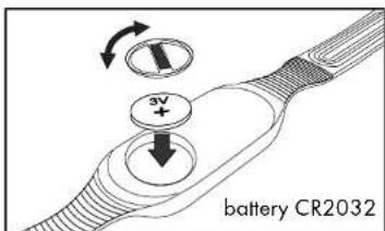 CRIVIT 1LD4677 - Replacing the chest belt battery - 1