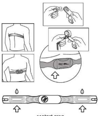 CRIVIT 1LD4677 - Wearing the chest belt - 1