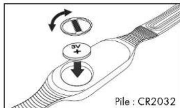 CRIVIT 1LD4677 - Pour changer la pile de la sangle - 1