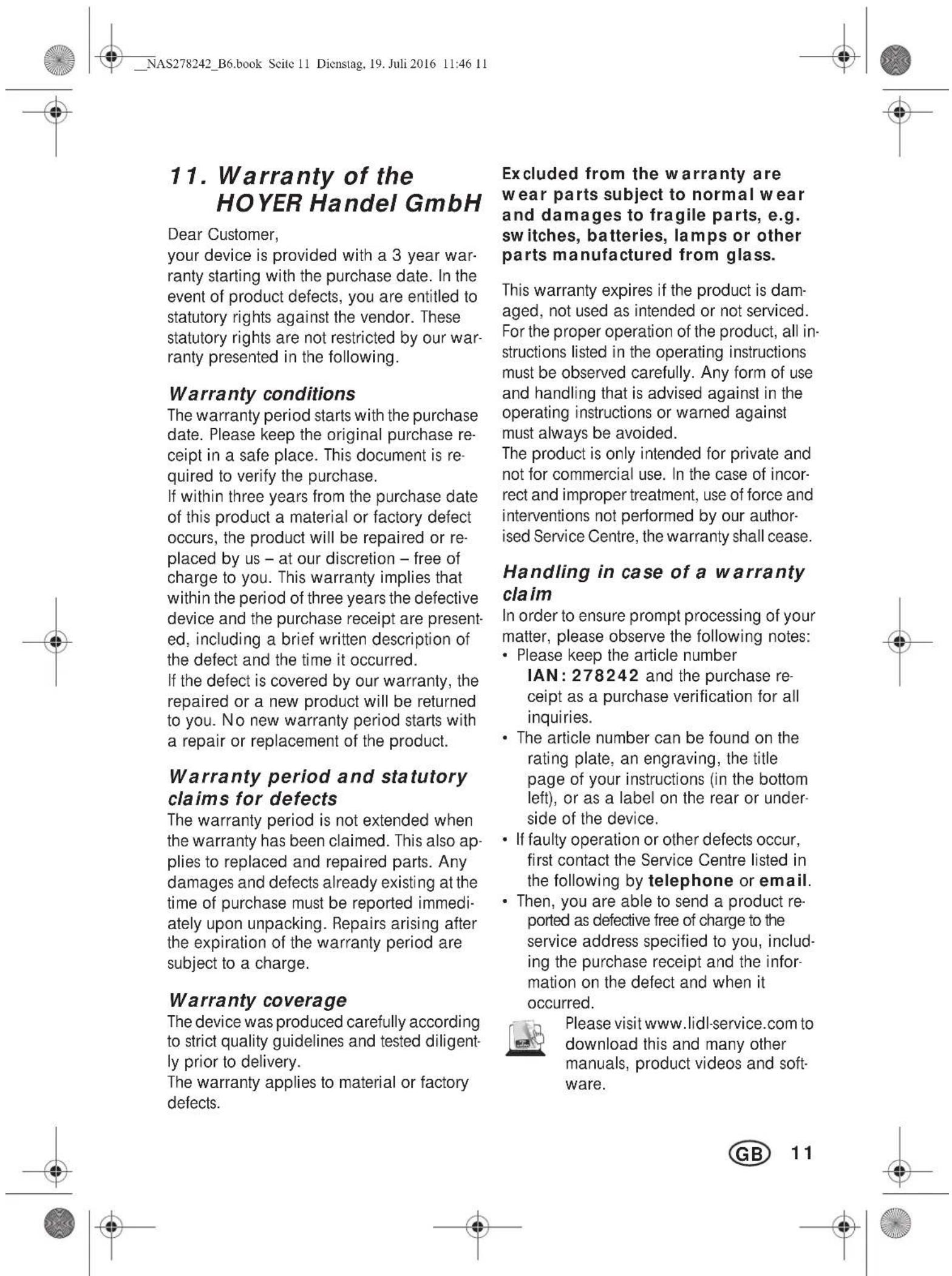 SILVERCREST SHBS 500 B2 - Technical specifications - 3