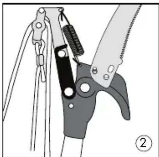 FLORABEST HG00987 - A) Sägeblatt montieren / Montage de la lame de scie / Montaggio della lama da sega - 3