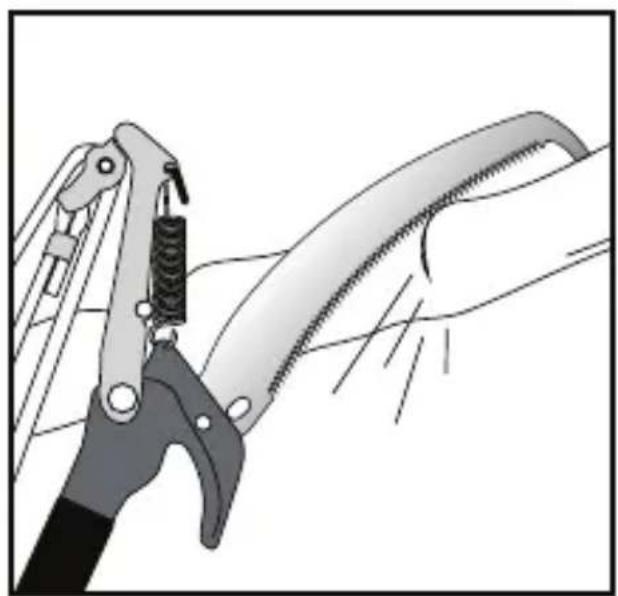 FLORABEST HG00987 - A) Sägeblatt montieren / Montage de la lame de scie / Montaggio della lama da sega - 4