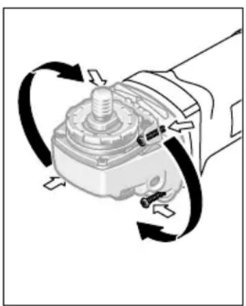 BTI WKS 125 VRE - Giro del cabezal del aparato - 1