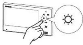 Aiphone JOS1F - Réglage de la luminosité de l'écran - 1