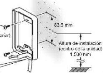 Aiphone JOS1F - Fije el marco de montaje al muro. - 1