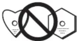 PIONEER XHM26DB - Sobre los discos con formas especiales - 1