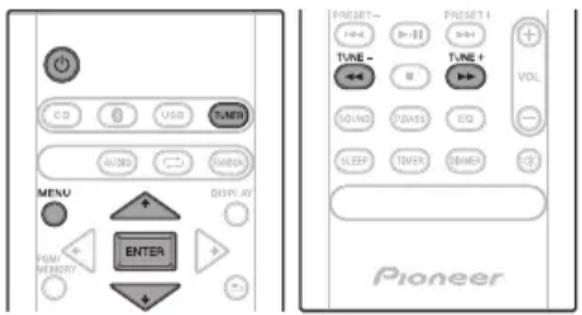PIONEER XHM26DB - Audición de FM (Para modelos europeos)/Audición de FM o AM (Solo para los modelos norteamericanos) - 1