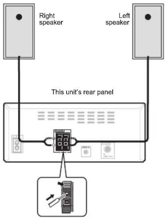 PIONEER XHM26DB - Speaker connection - 1