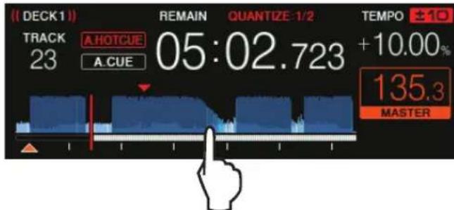 PIONEER XDJRX2 - Lorsque [NEEDLE LOCK] sur l'écran [UTILITY] est défini sur [LOCK] - 1