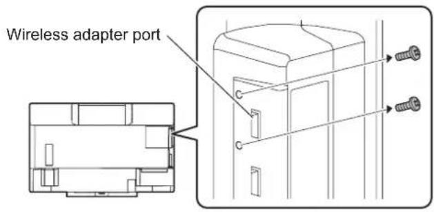 SHARP PN60TW3A - Connecting the wireless adapter - 1